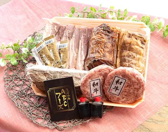 肉祭りセット 加工品5種セット （ローストビーフ、ハンバーグ、パンチェッタ、焼豚、煮豚）