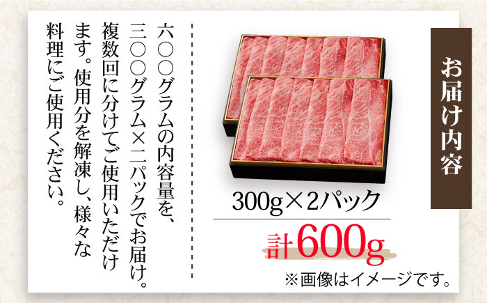 【大人気品が復活！】佐賀産和牛肩ローススライス600g（300g×2） すき焼き・しゃぶしゃぶ用 石丸食肉産業/吉野ヶ里町 [FBX008]