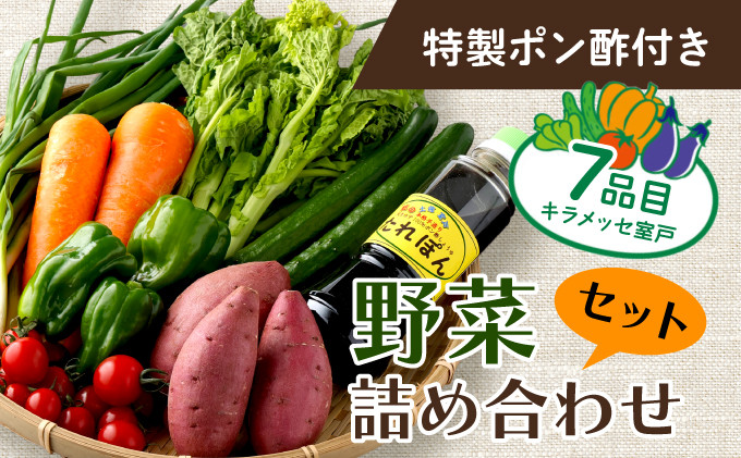 
大地の恵みをお裾分け！季節の野菜詰め合わせセット 7種類 【特製ポン酢付】 新鮮 旬 春 おまかせ 5000円
