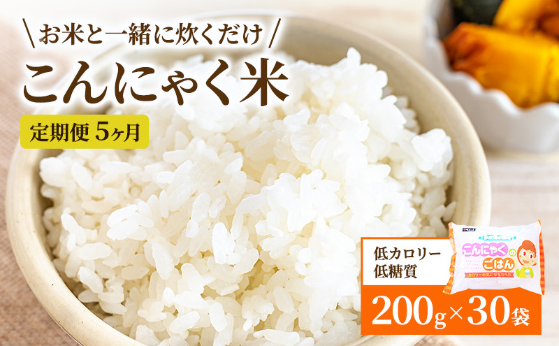 
こんにゃく米 定期便 5ヶ月 こんにゃく ごはん 30袋（計150袋） コンニャク ダイエット 食品 加工食品 セット もどきご飯 こんにゃくご飯 糖質オフ 低糖質 低カロリー 定期 お楽しみ 5回　【定期便・ 岐阜県池田町 】
