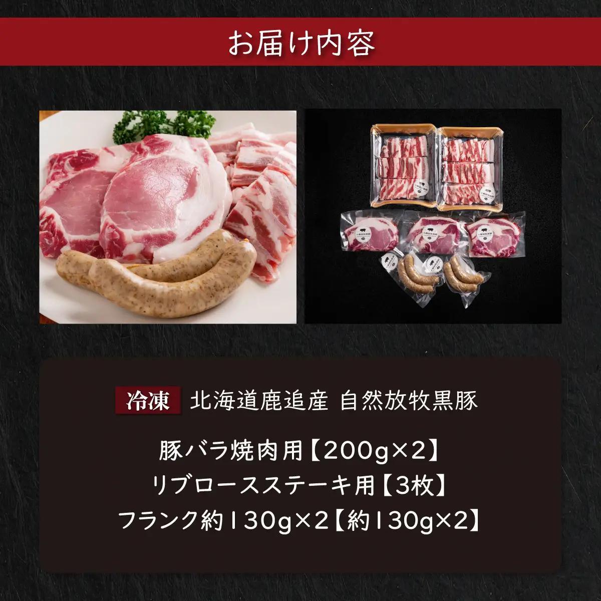 黒豚のロースステーキ肉とソーセージの焼肉用セット SKN080