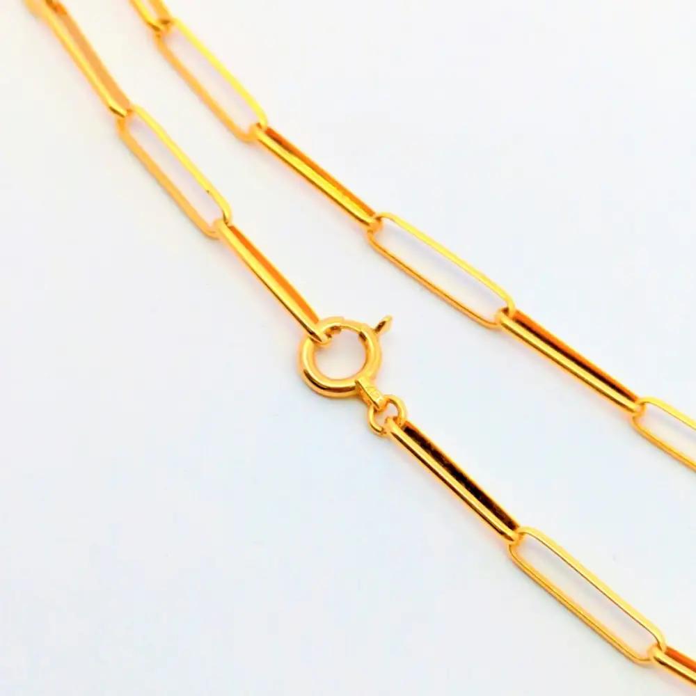 【18金イエローゴールドネックレス ミロワールM 60cm】｜ネックレス 富山市 山森製鎖 ジュエリー アクセサリー
