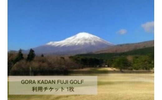 
            C31GORA KADAN FUJI GOLF利用チケット １枚
          