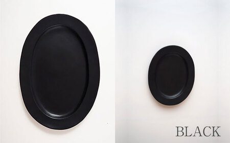 【美濃焼】DesPres-デプレ- リムオーバルプレートL/S BLACK、GOLD 4枚セット｜食器 食器セット お皿 皿 ワンプレート ランチプレート 美濃焼 セット ケーキ ソーサー 中皿 さら