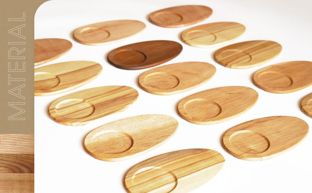 【12月配送】【オークヴィレッジ】森のしずくコースター 2枚セット | 年内発送 インテリア 自然 ナチュラル 可愛い コースター キッチン オークヴィレッジ(株) AH305VC12