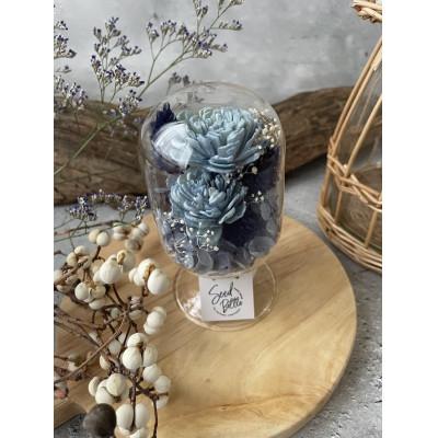 ふるさと納税 枚方市 【青系】天球bottle flowers　Msize