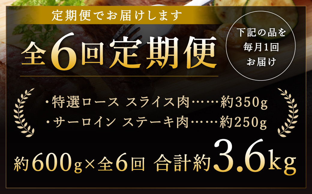 【全6回定期便】【A4ランク以上】長崎和牛 出島ばらいろ 特選 ロース スライス 350g サーロイン ステーキ  約250g