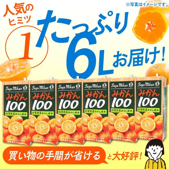 【みかんジュース】【家庭用】さがみかん100 1L×6本 [HAM039]みかんジュース 果汁100% 濃縮還元 温州