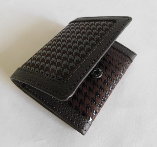 0104甲州印伝隼人キーケース・小銭入・名刺入３点セット（茶）