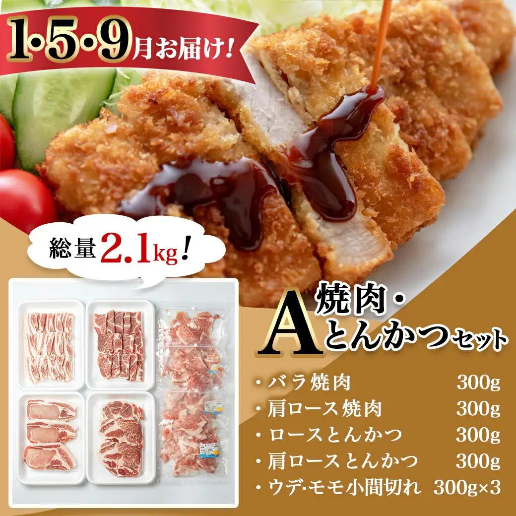 「きなこ豚」定期便(10ヶ月)〔T80（10）-1201〕_(都城市) 豚肉 ブランド豚のお肉を10ヶ月間毎月お届け ブランドポーク しゃぶしゃぶ とんかつ 焼き肉など