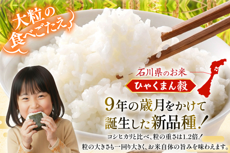 【期間限定発送】 米 令和7年 ひゃくまん穀 精米 10kg ×2袋 計 20kg [中橋商事 石川県 宝達志水町 38601202]