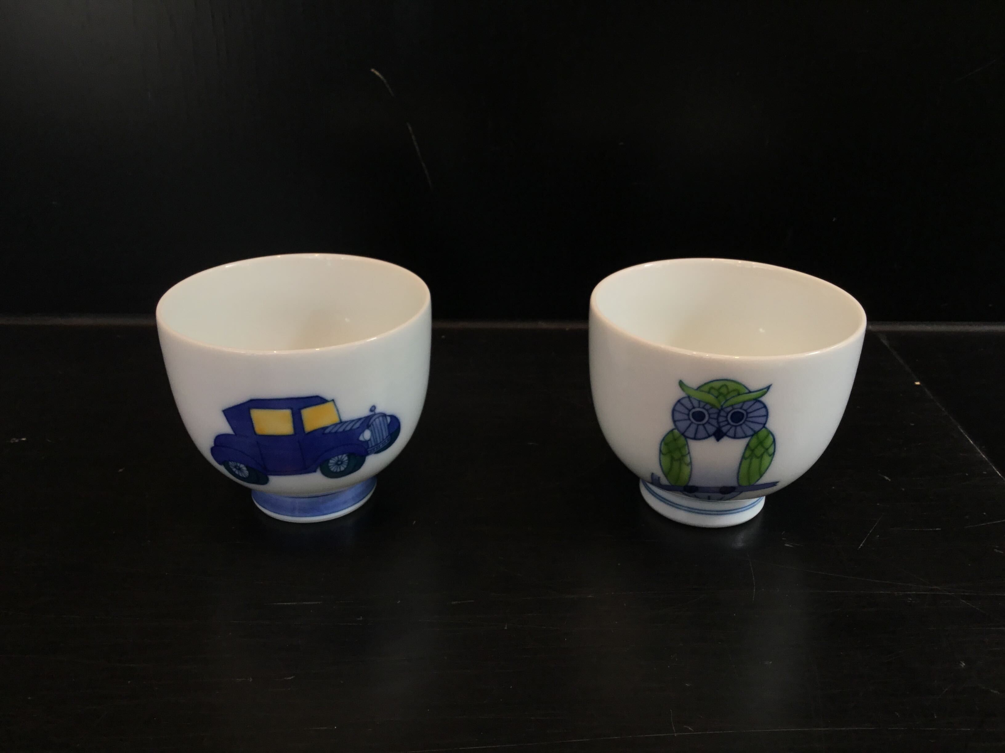 
                  【セット】畑萬陶苑 くるま 子供湯呑・ふくろう 子供湯呑
                