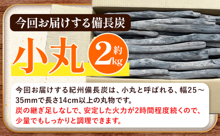紀州備長炭 小丸 約2kg 望商店 