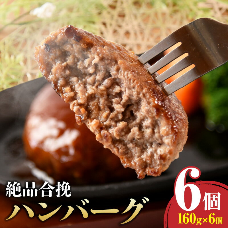 【ふるさと納税】絶品合挽ハンバーグ 6個