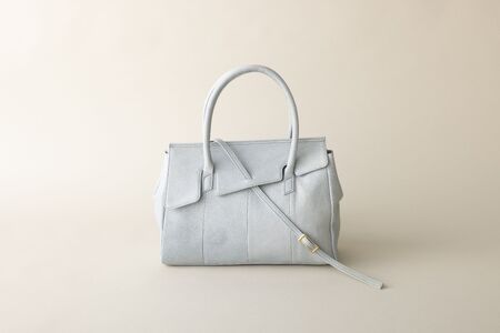OBI（革のカシミヤ 郡上市産 明宝鹿革バッグ）ブルーグレイ