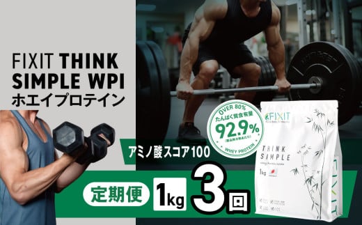 【定期便3回】【THINK SIMPLE WPI | G.Oホールディングス シンクシンプル ダブルピーシー ダブルピーアイ ダイエット サポート 置き換え プロティン プロテイン 朝食 乳酸菌 ダイエットサポート ドリンク 食事 国産 美容 ホエイプロテイン WPC WPI 栃木県 真岡市 送料無料