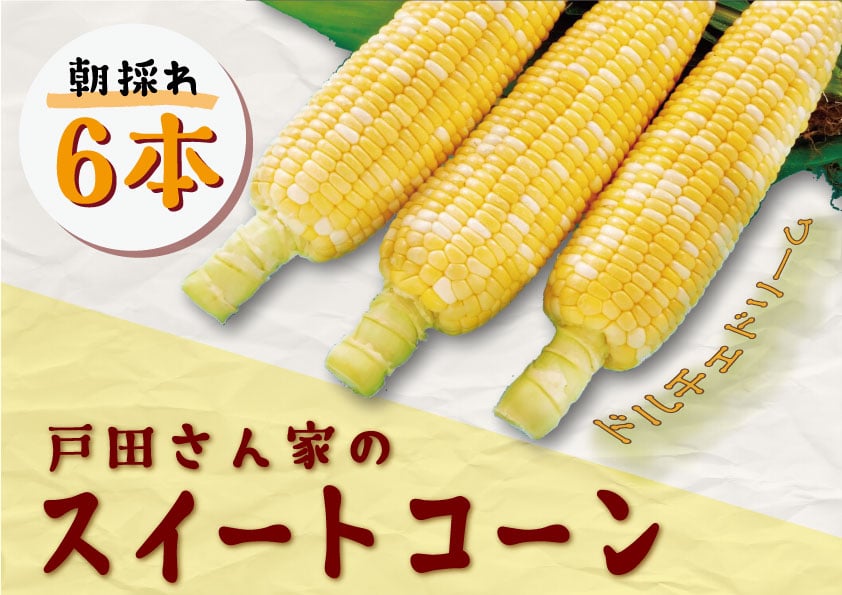 
            【期間限定】≪数量限定≫ 戸田さんの朝採れ　スイートコーン
          