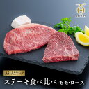 【ふるさと納税】黒毛和牛 A4 A5 おおいた和牛ステーキ 食べ比べ セット モモ 150g × 2枚 ロース 160g × 2枚