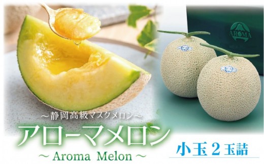 【通年出荷】アローマメロン(小玉) 2玉入