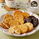 【ふるさと納税】 【7月1日より価格改定】 醤油せんべいいろいろ（20枚×4袋） お菓子 和菓子 煎餅 5種 個包装 [P0008]