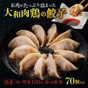 【ふるさと納税】餃子 セット 大和肉鶏の餃子（70個）ジューシー餃子大容量 肉鶏 鶏餃子 小分けパック ぎょうざ こだわり餃子 食べ比べ 詰合せ ギョウザ ぎょうざ 中華 冷凍餃子 おかず 惣菜 簡単 お手軽 冷凍 送料無料 国産 贈り物 お礼の品 パーティー 奈良県 奈良市 I-32