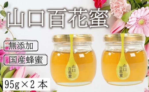 
            はちみつ 蜂蜜 国産 山口 百花蜜 190g 95g 2個 下関
          