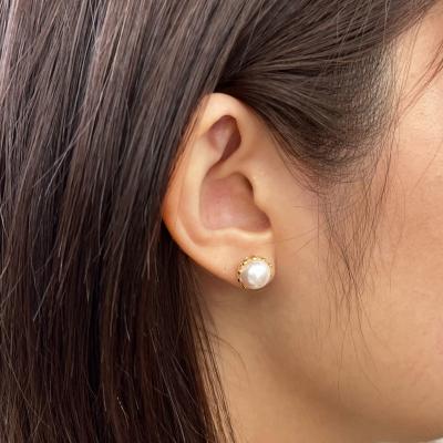 ふるさと納税 天草市 真珠 ピアス 8mm - 8.5mm 花型 花びら ホワイトピンク K18YG_S101-430 |  | 03