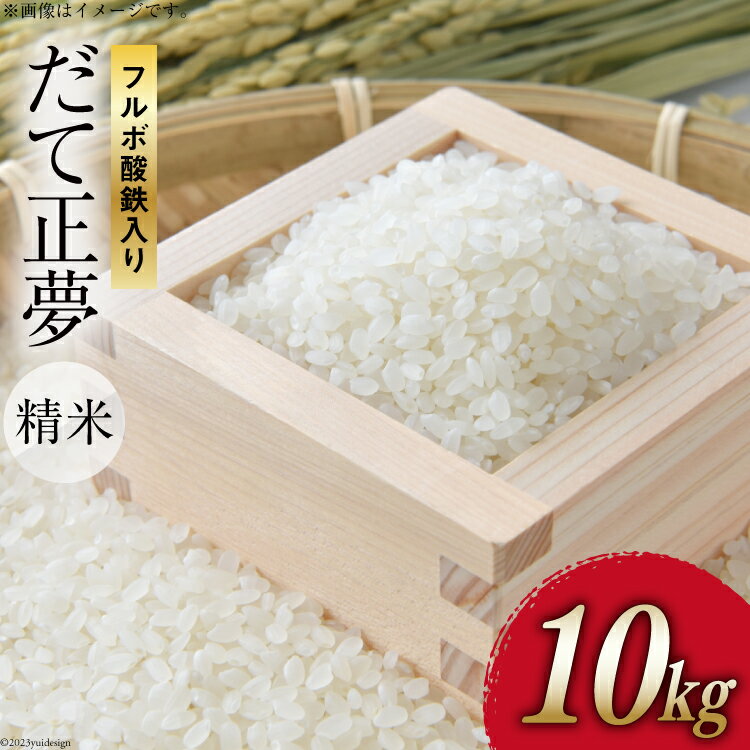 【ふるさと納税】 令和7年産 精米 フルボ酸鉄入り米 だて正夢 白米 10kg [ 中嶋アグリ未来 宮城県 加美町] ブランド米 ご飯 ごはん コメ こめ 家庭用 宮城