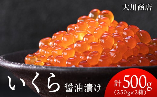 9月30日受付終了いくら醤油漬け250g2箱＜大川商店＞