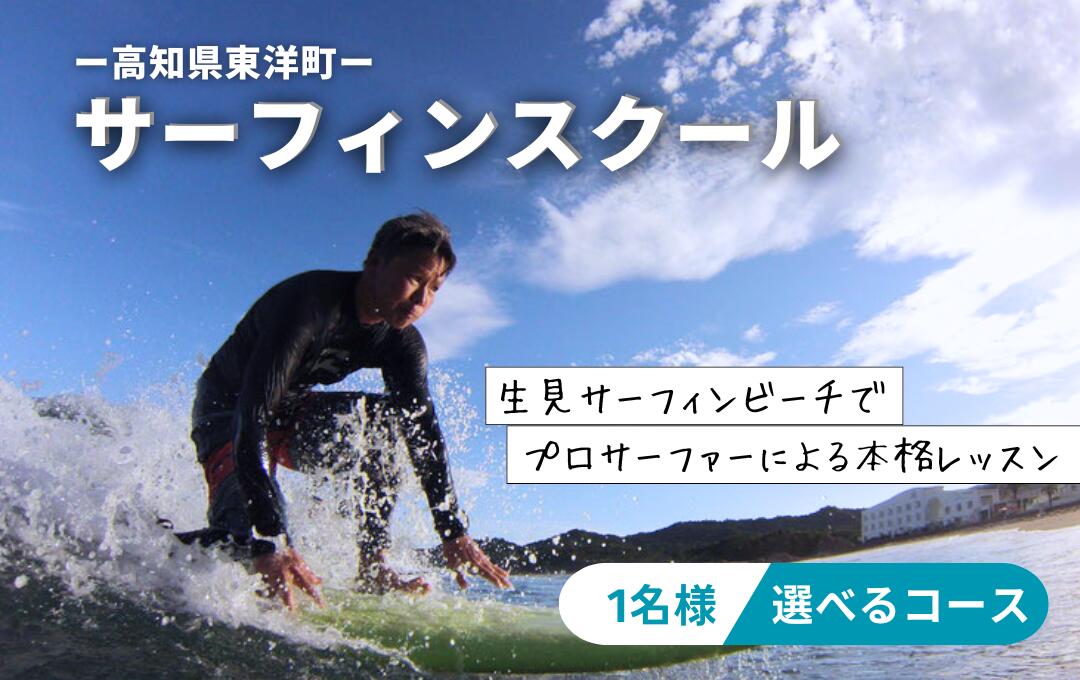 【ふるさと納税】LS002 高知県東洋町 サーフィンスクール 初心者歓迎 サーフィン マリンスポーツ＜選べる3コース＞【L'ami Surfing School Official】