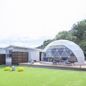 瀬戸内海の絶景グランピング「LEMON FARM GLAMPING しまなみ」宿泊補助券　15,000円分 (1,000円×15枚）【瀬戸内 グランピング 旅行 旅行券 尾道市 】