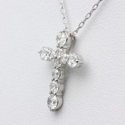 ふるさと納税 南アルプス市 ネックレス PT900 プラチナ ダイヤモンド 1.0ct クロス ペンダント【f020-pt】 |  | 03