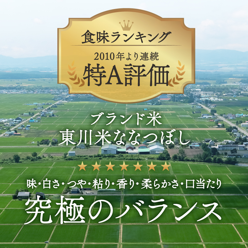 【R７年産米】【6ヵ月定期便】東川米ななつぼし「無洗米」10kg（2026年8月中旬より発送予定）