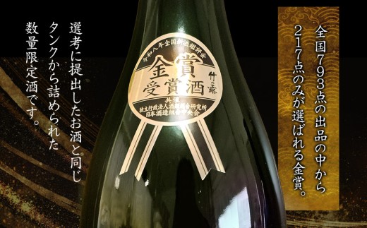竹の露 GOLDMOON 白露垂珠 大吟醸原酒 雪女神33 720ml 令和8年度 全国新酒鑑評会 金賞受賞酒 K-848 | 日本酒 お酒 地酒 大吟醸酒 原酒 贈答 ギフト 記念 はくろすいしゅ 