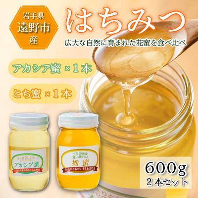ふるさと納税 遠野市 アカシア / とち蜜 蜂蜜 600g 2本セット 岩手県 遠野産 馬場光男
