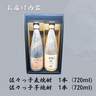 ふるさと納税 佐々町 【毎月定期便】【酒のタナカ オリジナル】ふるさとの焼酎 佐々っ子 麦・芋2本セット各720ml全6回 |  | 01