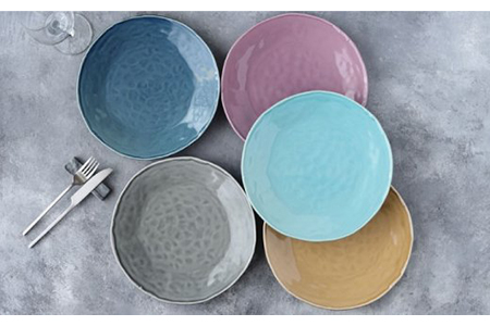 【美濃焼】大皿 25cm Nuan 5色セット 【EAST table】食器 うつわ プレート パスタ皿 皿 ワンプレート ランチ プレート 美濃焼 セット デザート インテリア おしゃれ 食器セット