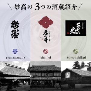 新潟県妙高3銘柄呑み比べセット(720ml×3本)※沖縄県・離島配送不可