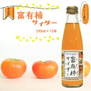 【ふるさと納税】富有柿サイダー 200ml × 12本 セット | フルーツ 果物 くだもの 柿 かき カキ 富有柿 ジュース サイダー 炭酸 奈良県 五條市