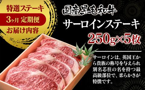 【3カ月定期便】黒毛和牛 特選高級部位ステーキ3種食べ比べ＜18-11＞サーロイン・ロース・ヒレ