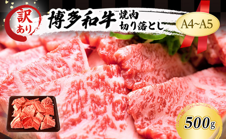 博多和牛 A4〜A5 焼肉 切り落とし 肩ロース バラ 博多和牛【500g】【訳あり】