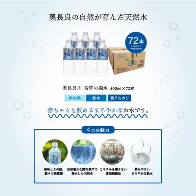 ふるさと納税 関市 【定期便 3ヶ月】高賀の森水 計72本 (500ml24本入1ケース×3ヶ月) |  | 02