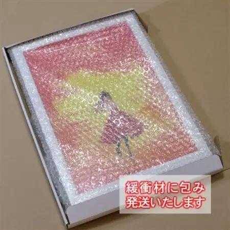 Mナオキオリジナル デジタル イラスト 夕日に映える「釧路湿原」と「釧路ゆうひちゃん」_Mナオキオリジナル 作品 北海道 釧路町 釧路超 特産品 絵画 釧路湿原 釧路ゆうひちゃん_【1389661】