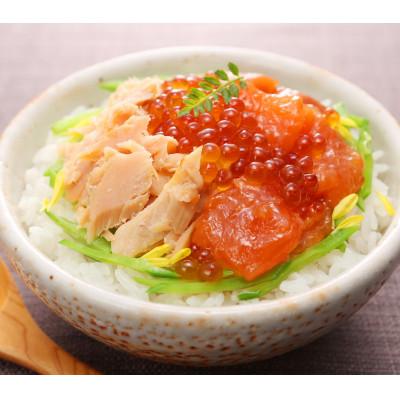 ふるさと納税 石狩市 佐藤水産の鮭親子セットC(いくら醤油漬・鮭ルイベ漬・鮭荒ほぐし) |  | 02