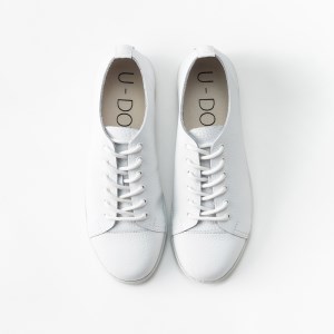 U-DOT [レザースニーカー] WHITE(サイズ：26.0cm)