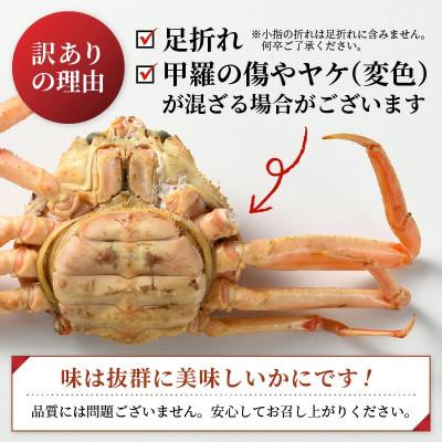 ふるさと納税 越前町 越前産せいこがに　訳あり　サイズ無選別　3杯(冷凍便) |  | 02