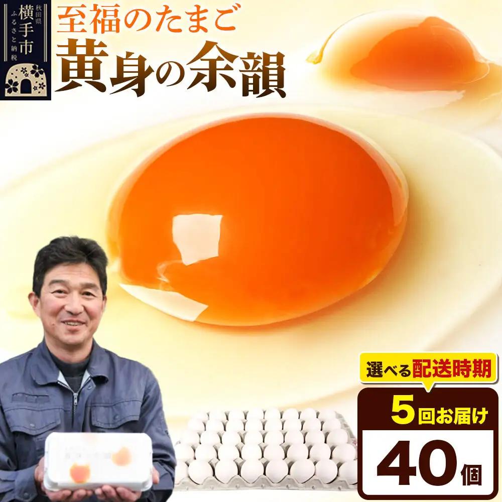 《定期便5ヶ月》黄身の余韻 40個（業務用）