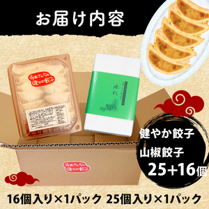 身体に優しい餃子 25個+山椒餃子 16個  期間限定 にんにく 不使用 ヘルシー 冷凍 餃子餃子餃子餃子餃子餃子