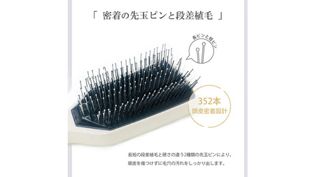 美ルル ブリリアントヘアーリフト（ヘアブラシ）ホワイト
