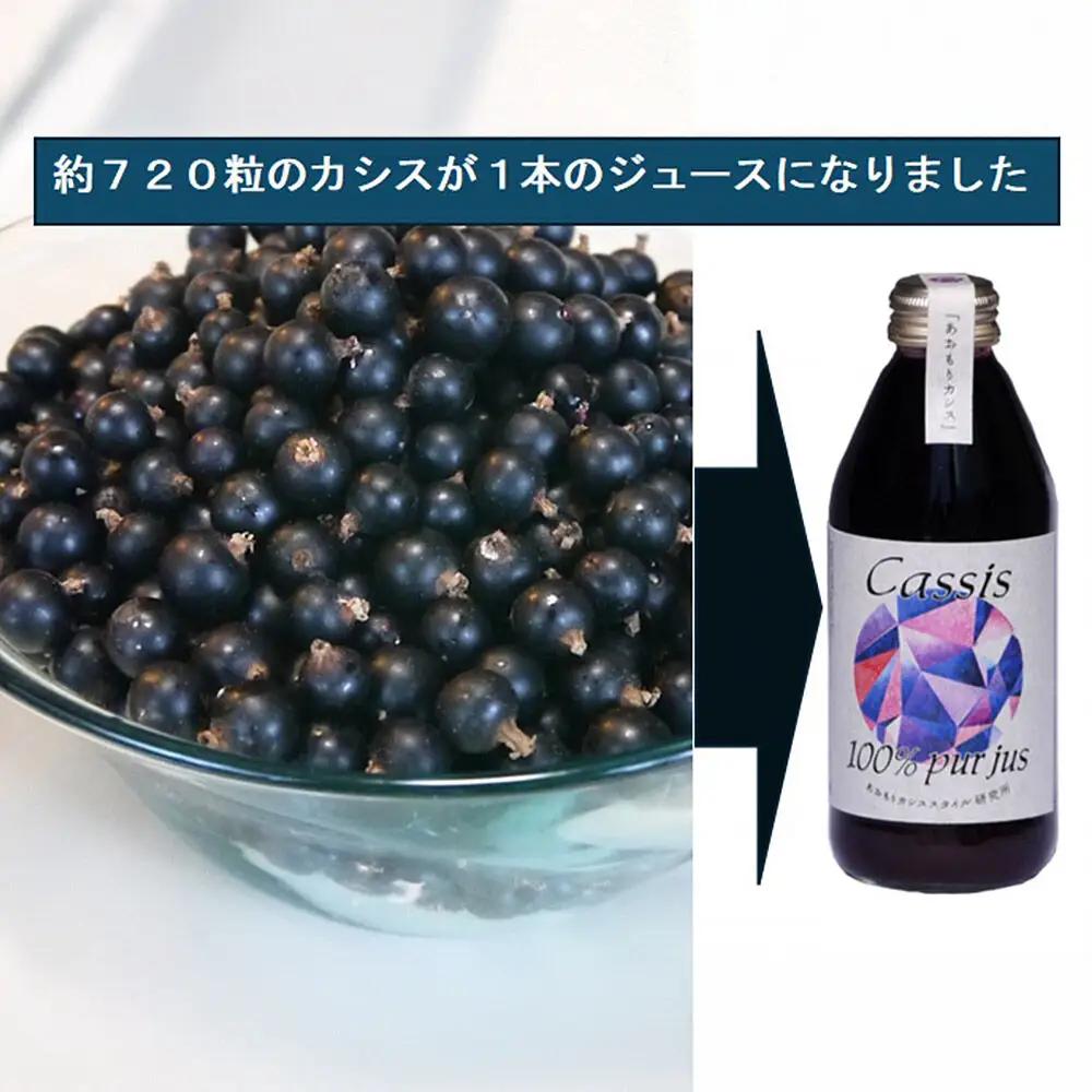 カシス果汁100％ジュース（無加糖・無添加）250ml×2本【果汁飲料】